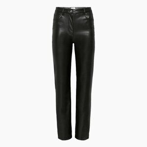 Aritzia Wilfred Melina Vegan Leather Pant High Waist Straight Goth Biker Pants